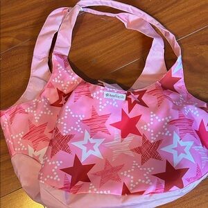 American Girl Pink and Red Star Tote - 2 doll holder